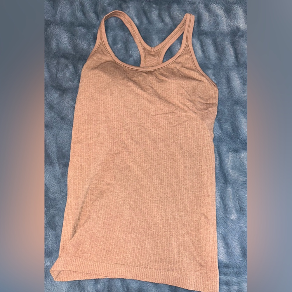 lululemon athletica light brown Racerback Tank Top